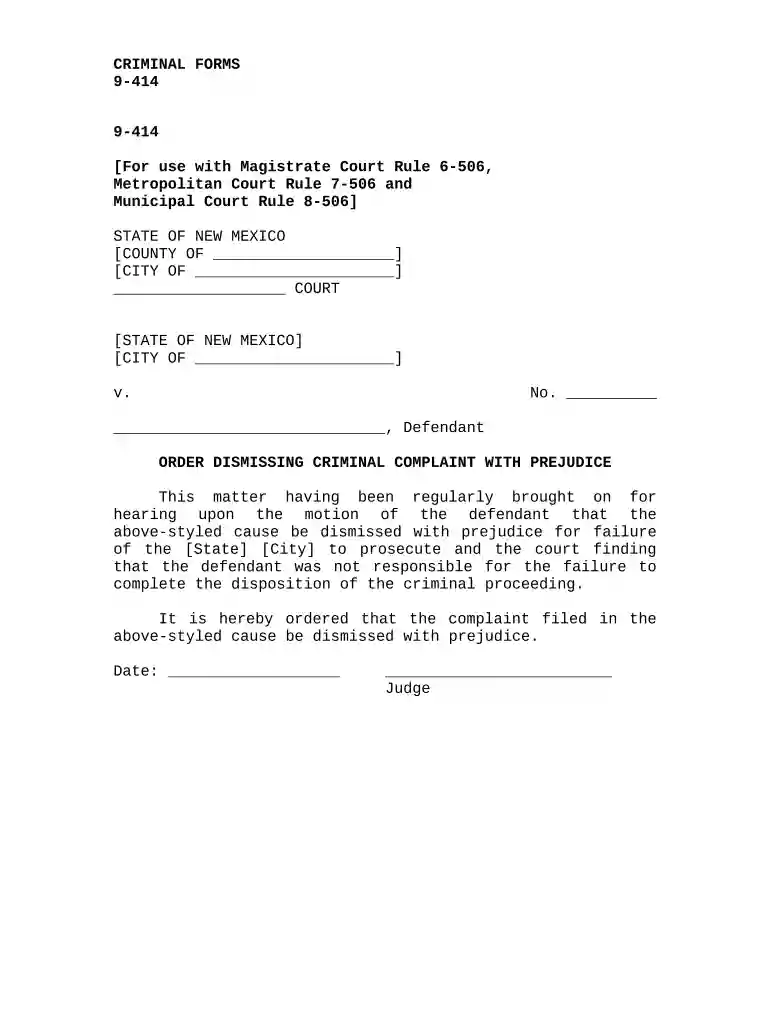criminal complaint example Preview on Page 1