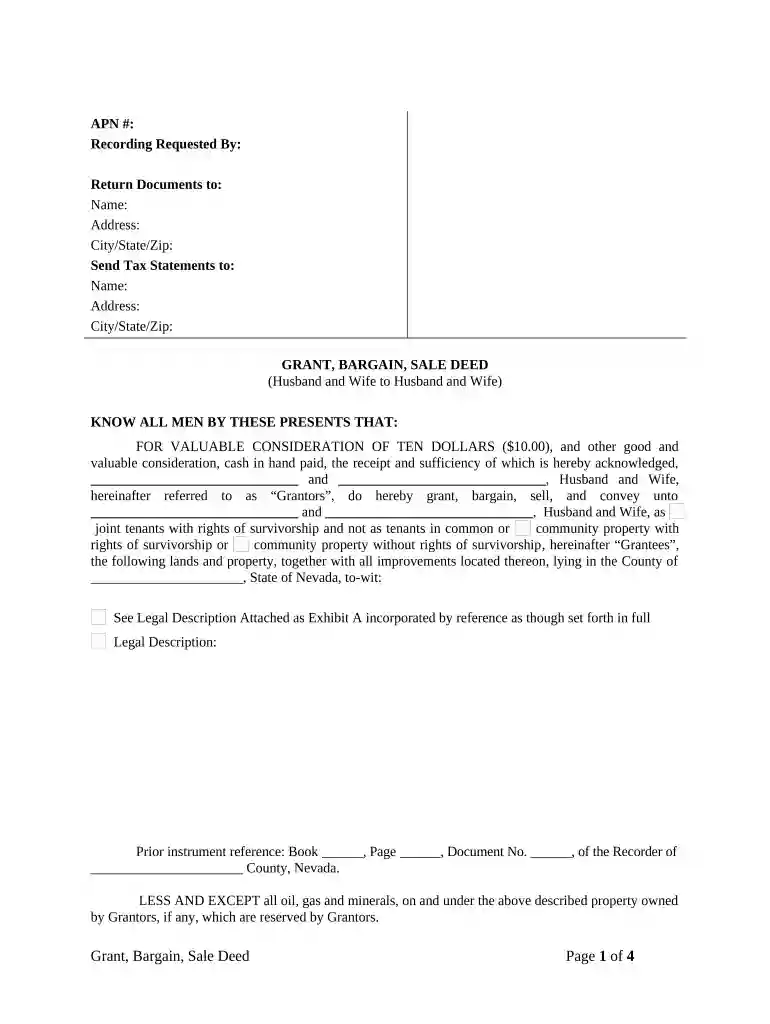 nevada grant deed pdf Preview on Page 1