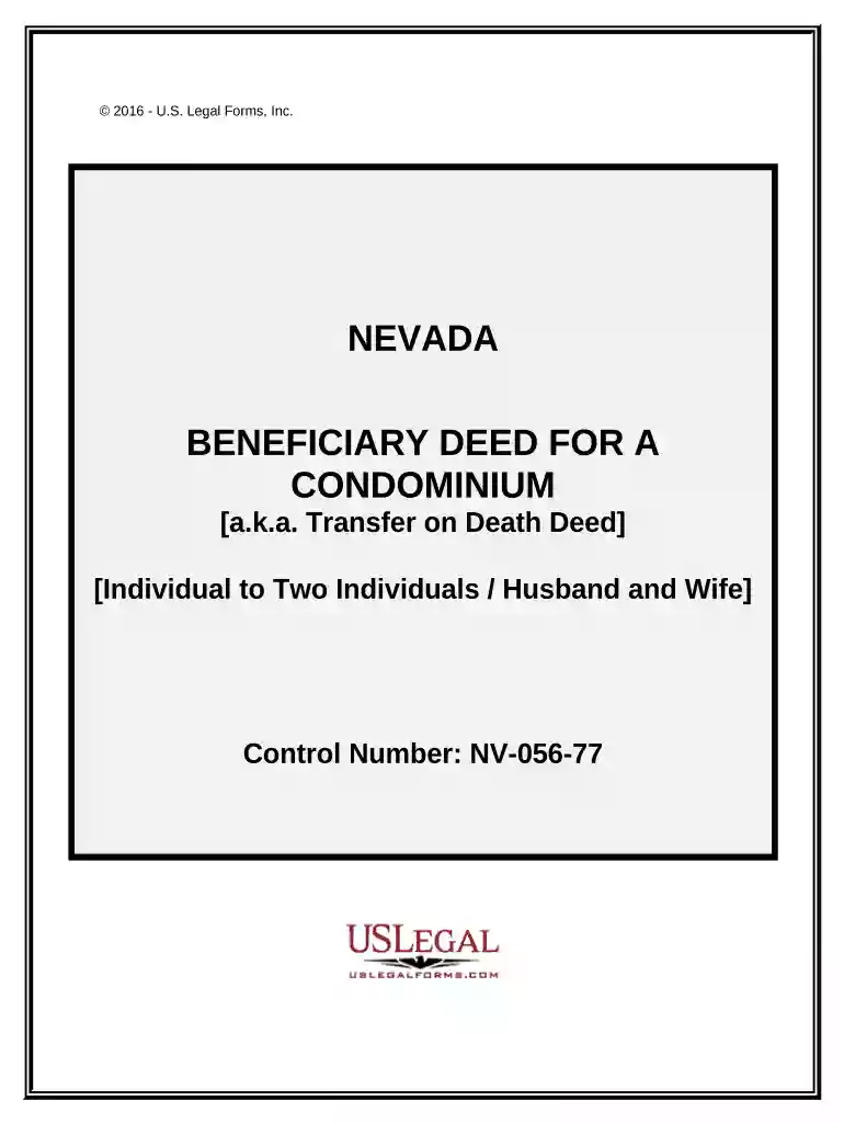 nevada beneficiary deed Preview on Page 1