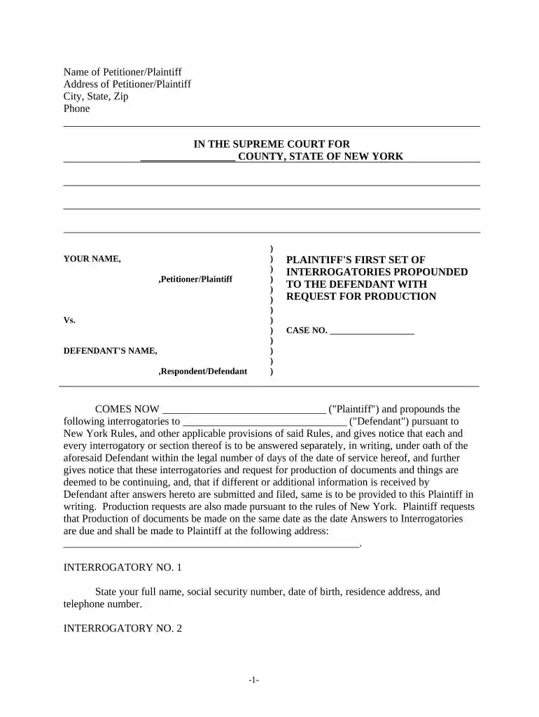 ny interrogatories Preview on Page 1