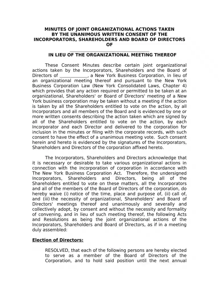 minutes organizational Preview on Page 1