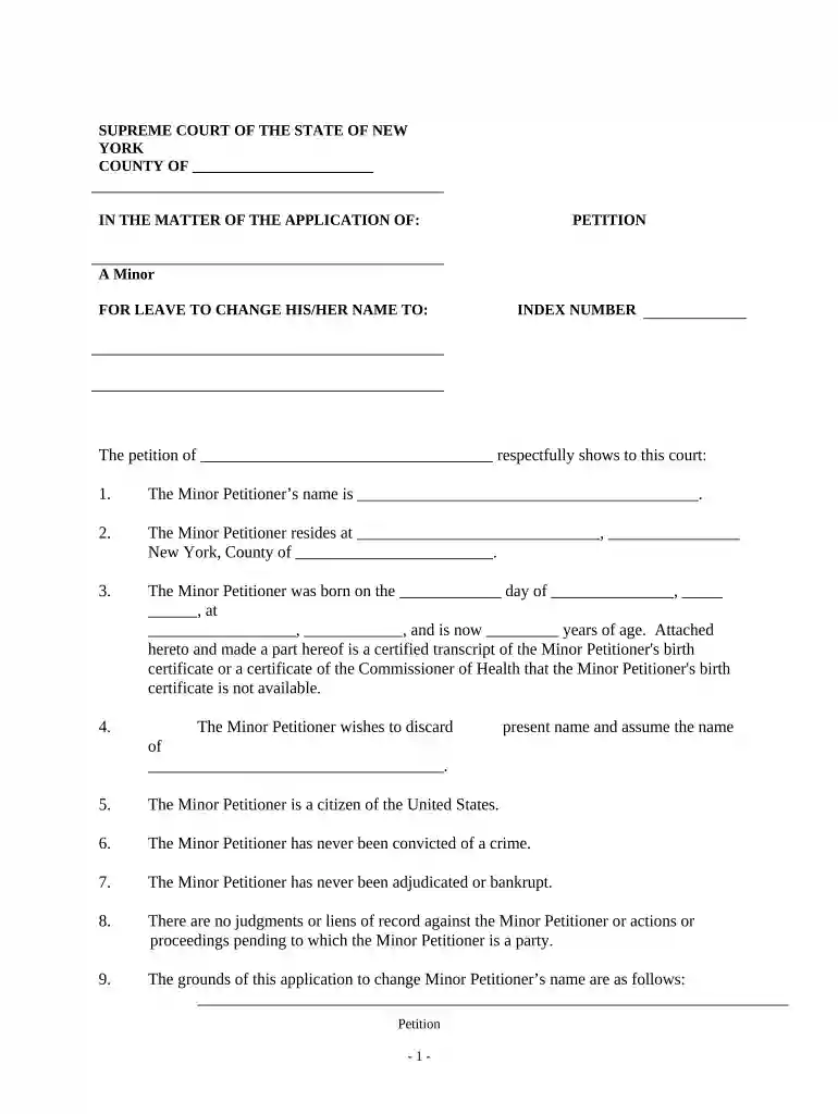 new york name change Preview on Page 1