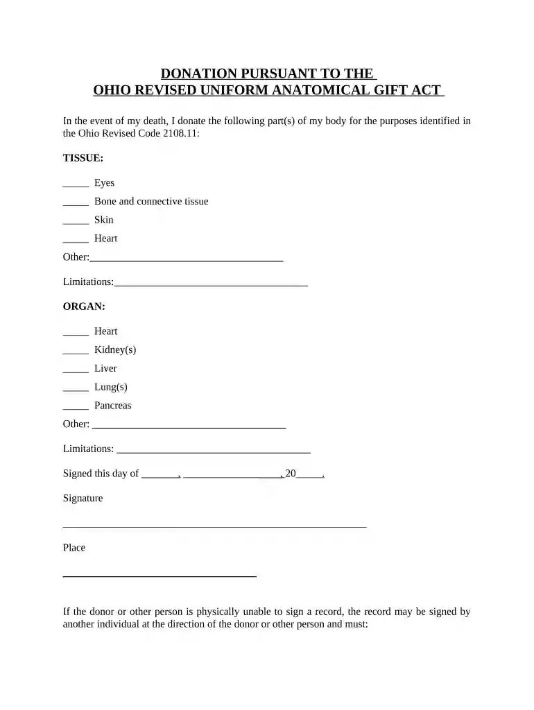 remove my name from organ donor registry ohio Preview on Page 1