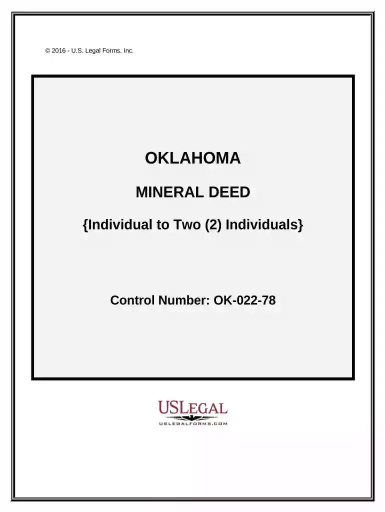 mineral deed form oklahoma Preview on Page 1