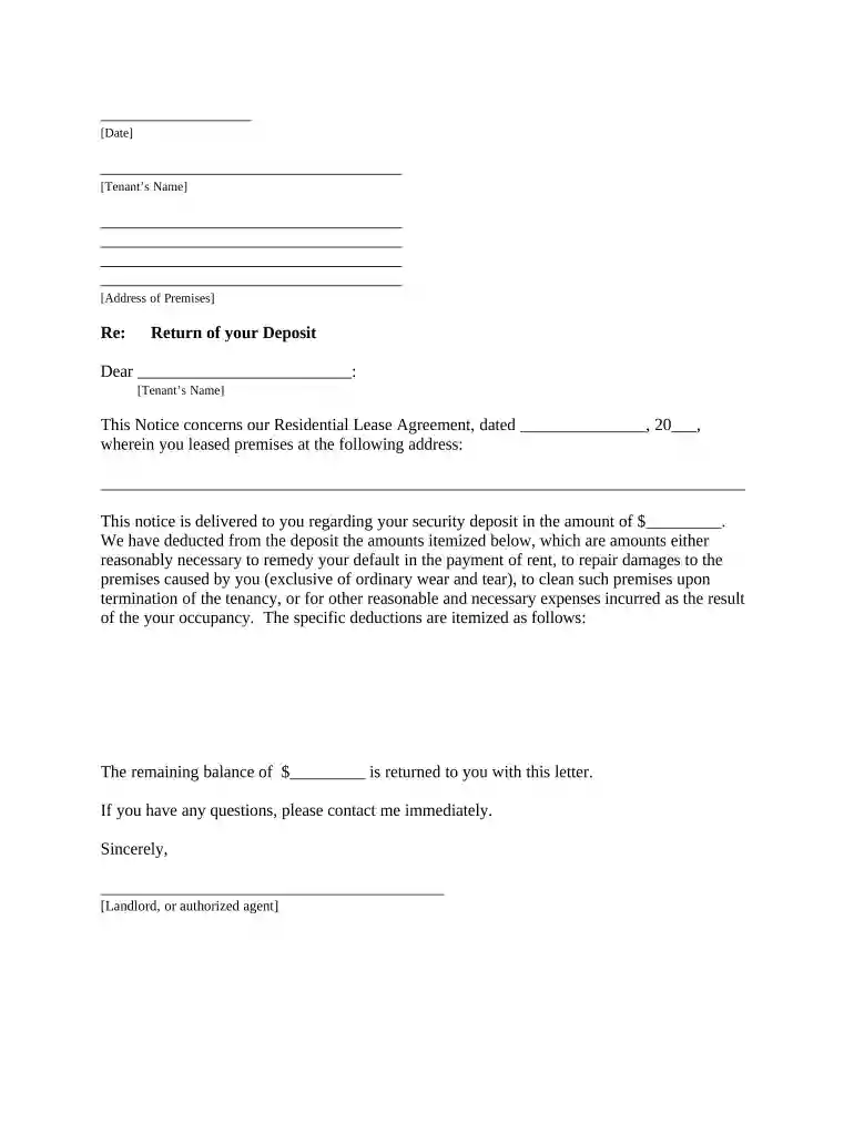 oregon security deposit demand letter Preview on Page 1
