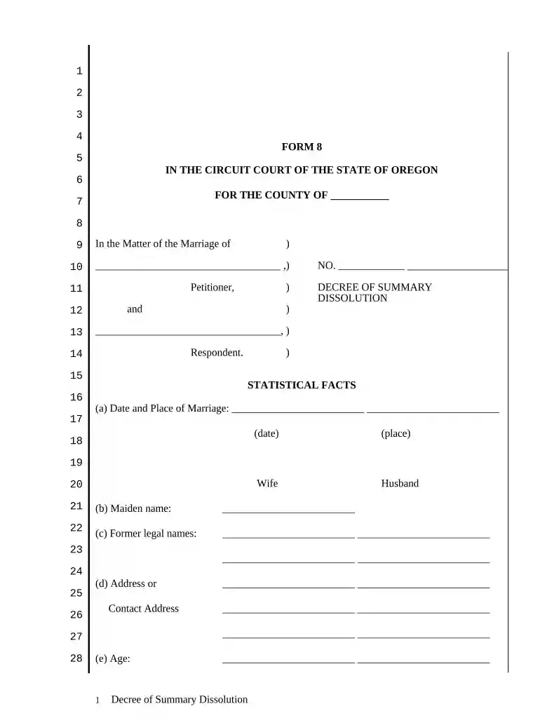 oregon general judgment Preview on Page 1