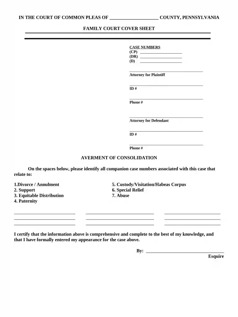 pennsylvania family court Preview on Page 1