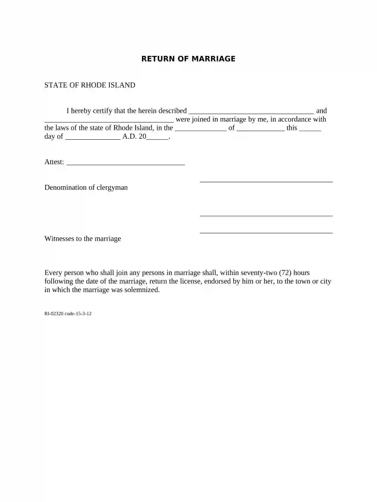 rhode island marriage certificate copy Preview on Page 1