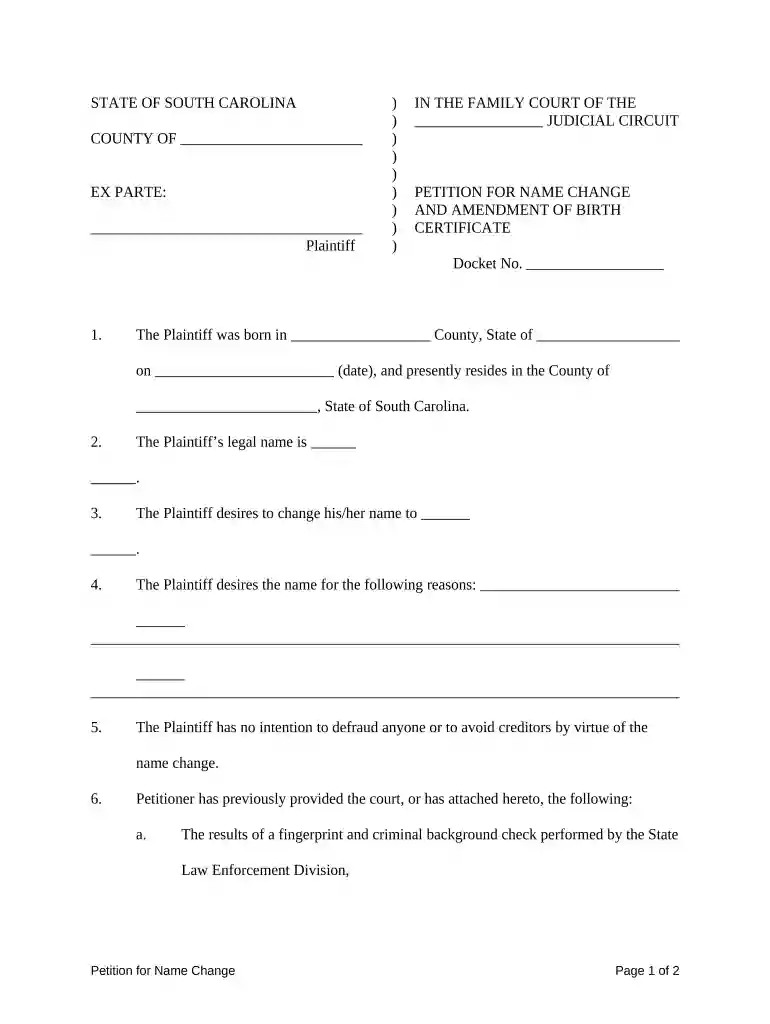 name change certificate template Preview on Page 1