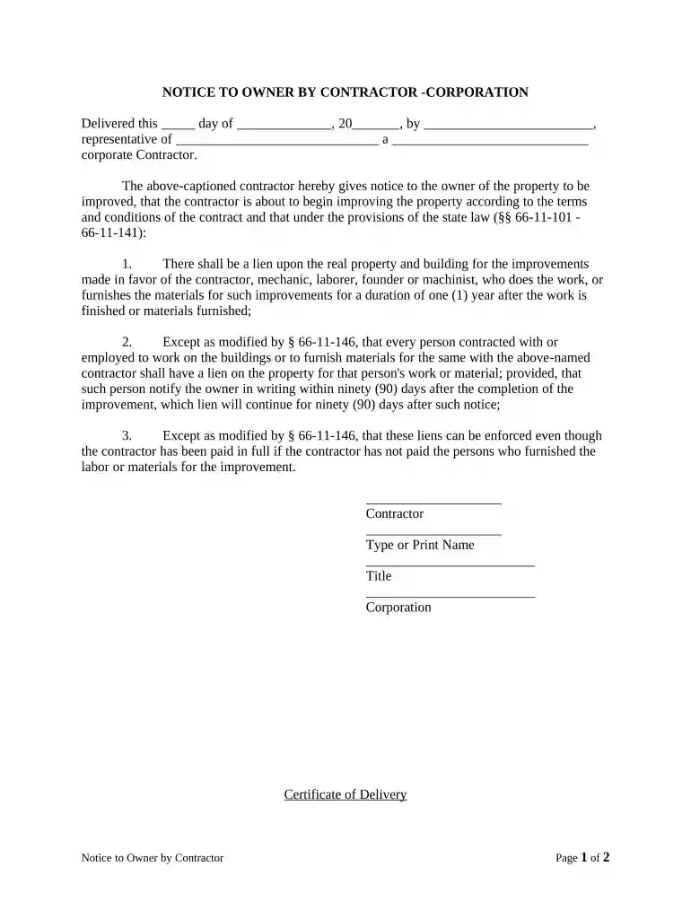 tennessee mechanics lien form pdf Preview on Page 1