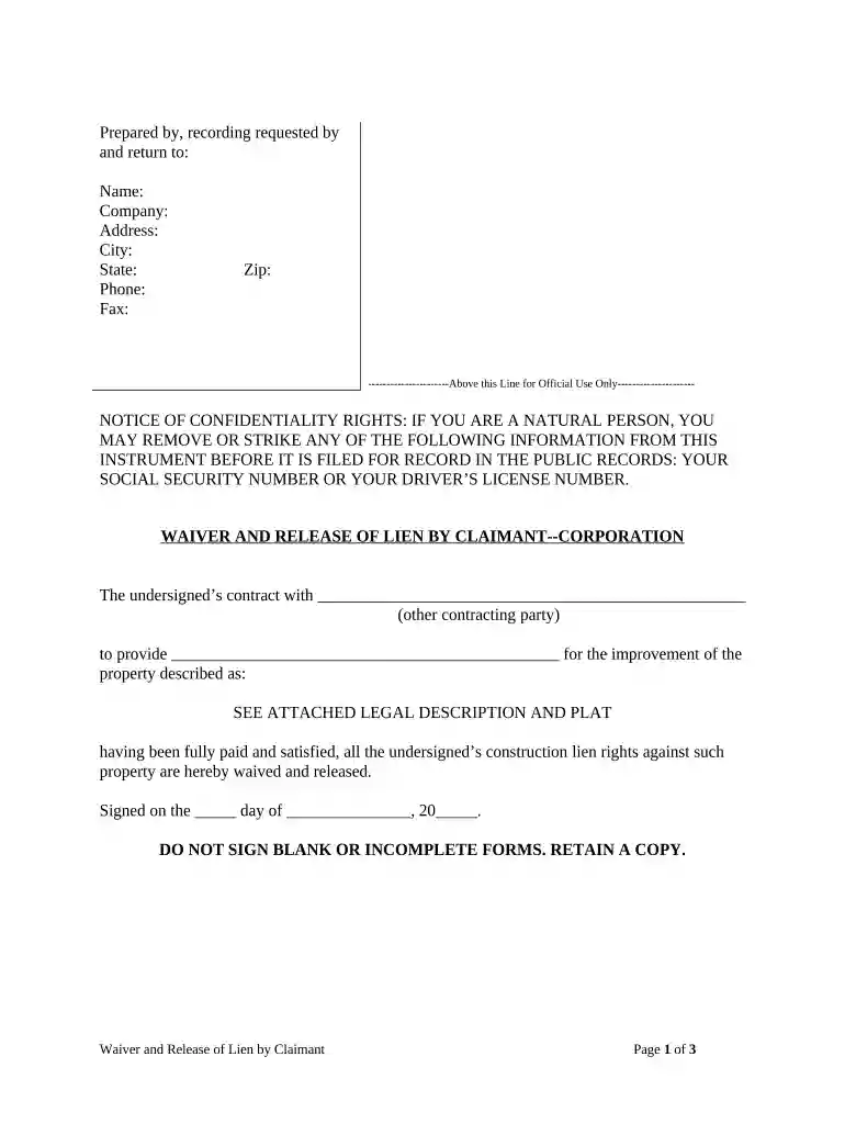 texas release of lien form pdf Preview on Page 1
