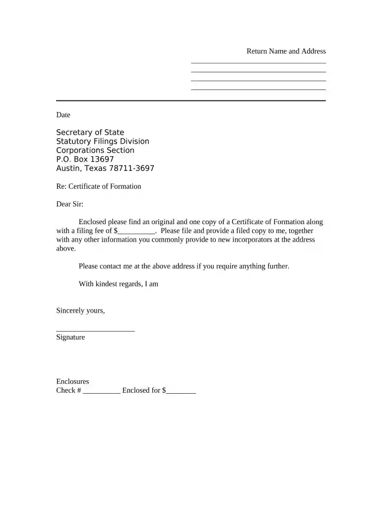 letter of transmittal Preview on Page 1
