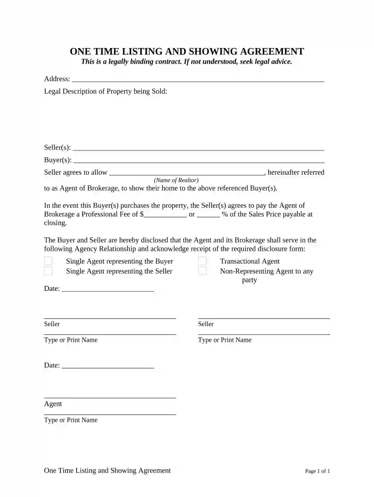one time form Preview on Page 1