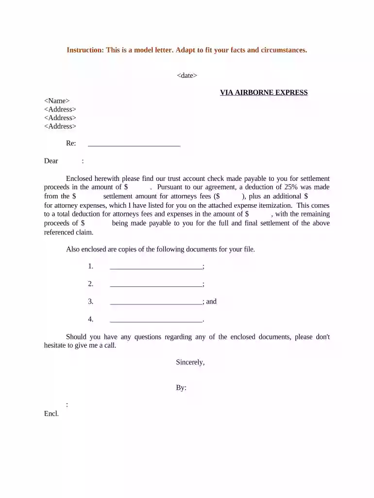 explanation settlement Preview on Page 1