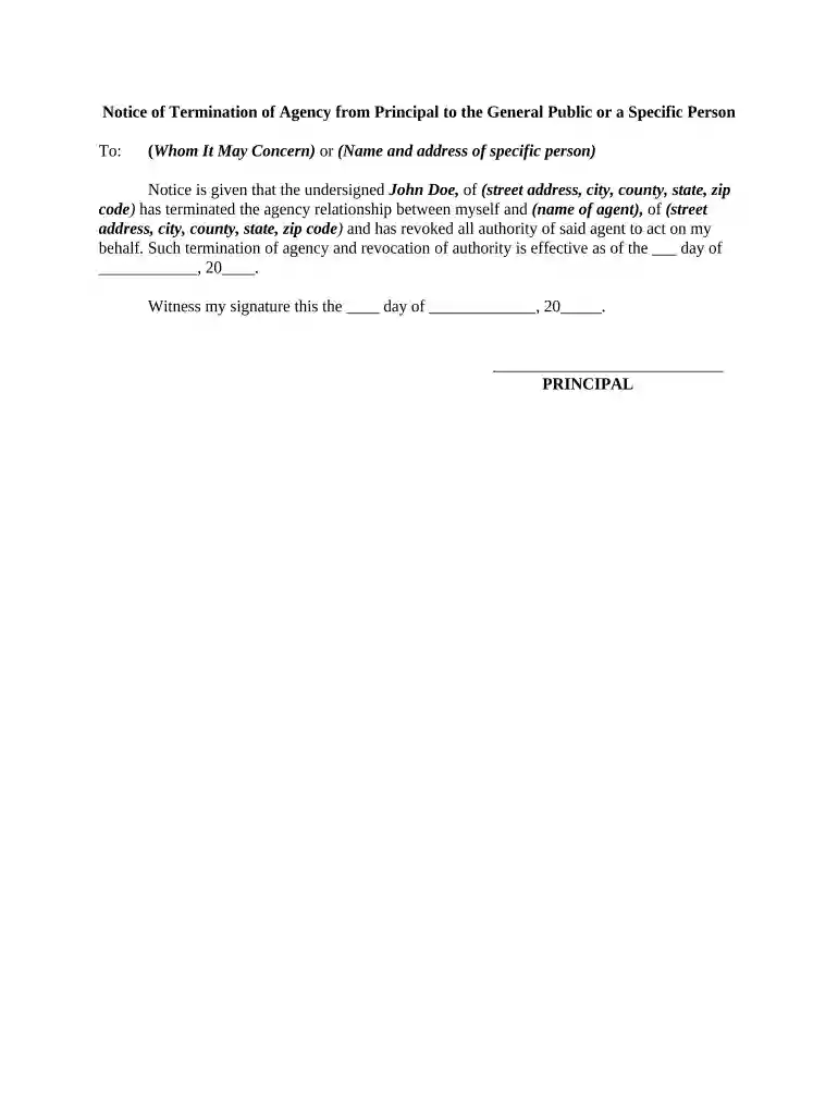 notice to public Preview on Page 1