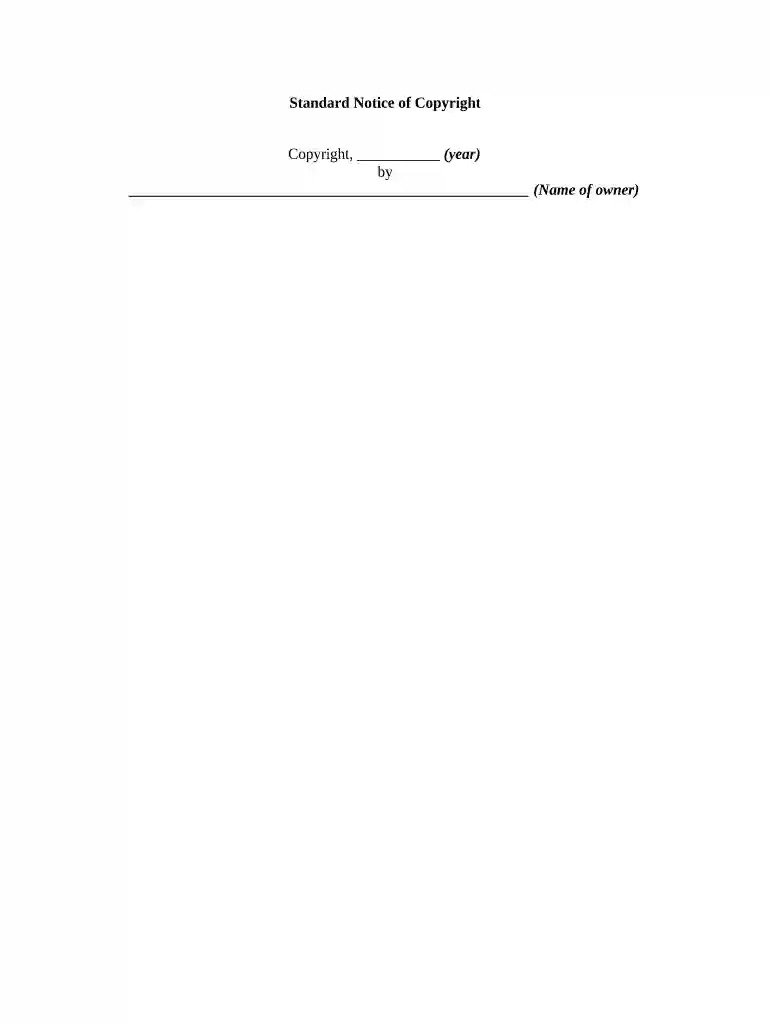 copyright notice copy and paste Preview on Page 1