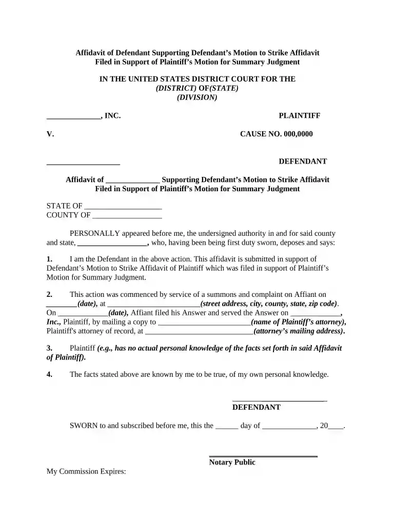 motion judgment form Preview on Page 1