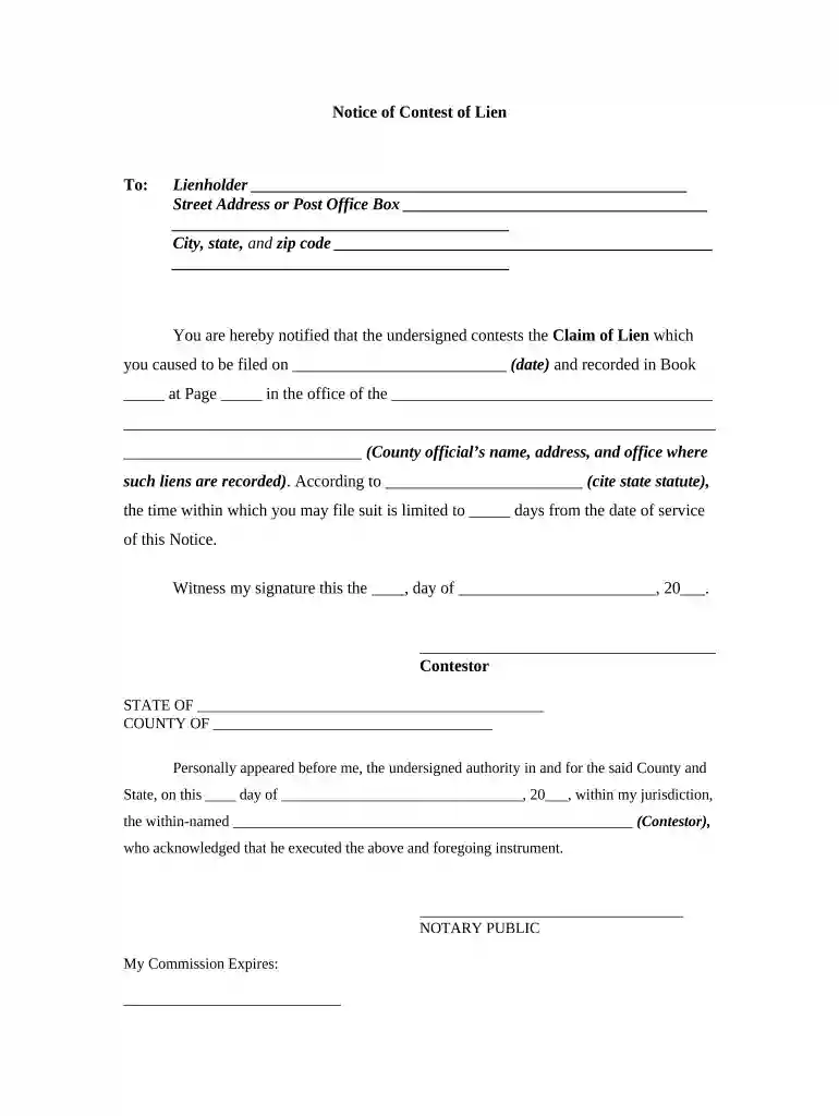 letter demanding lien removal Preview on Page 1