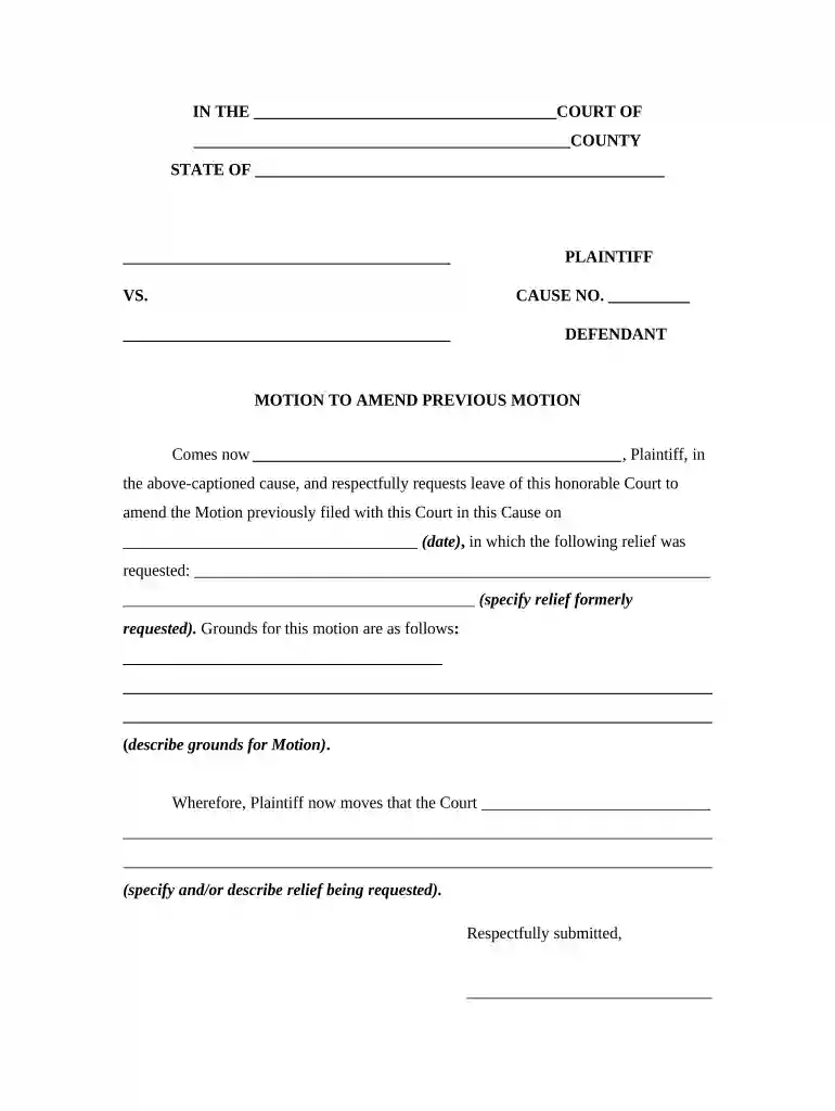 motion to amend example virginia Preview on Page 1