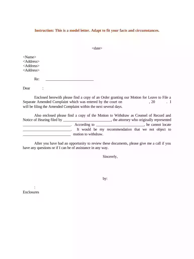 file amended complaint Preview on Page 1