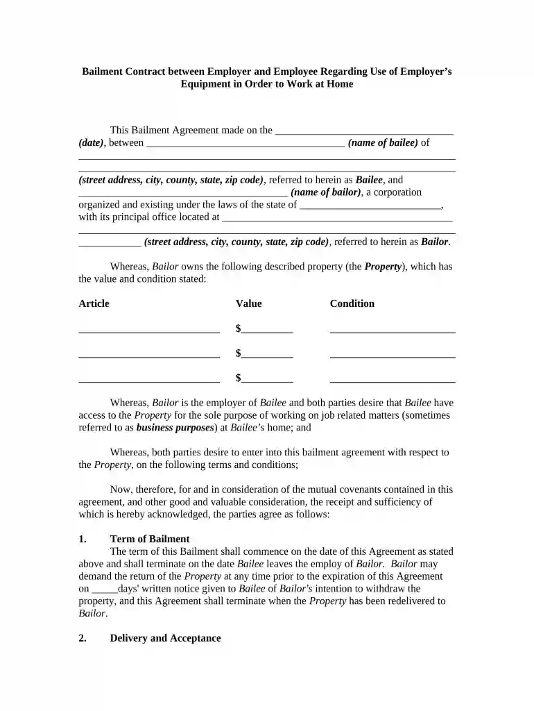 employee equipment responsibility form pdf Preview on Page 1