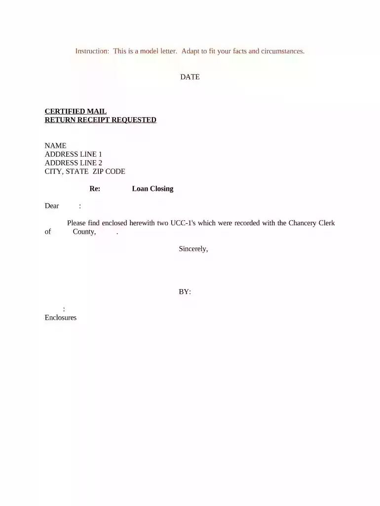 personal loan closure letter sample Preview on Page 1