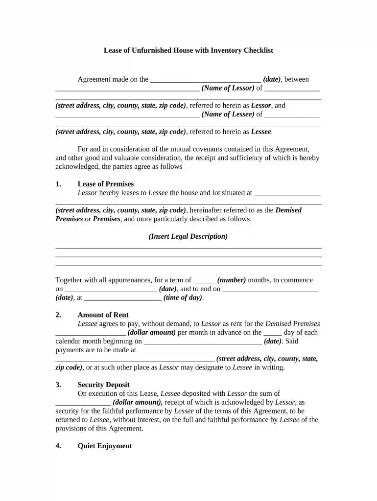 inventory checklist Preview on Page 1