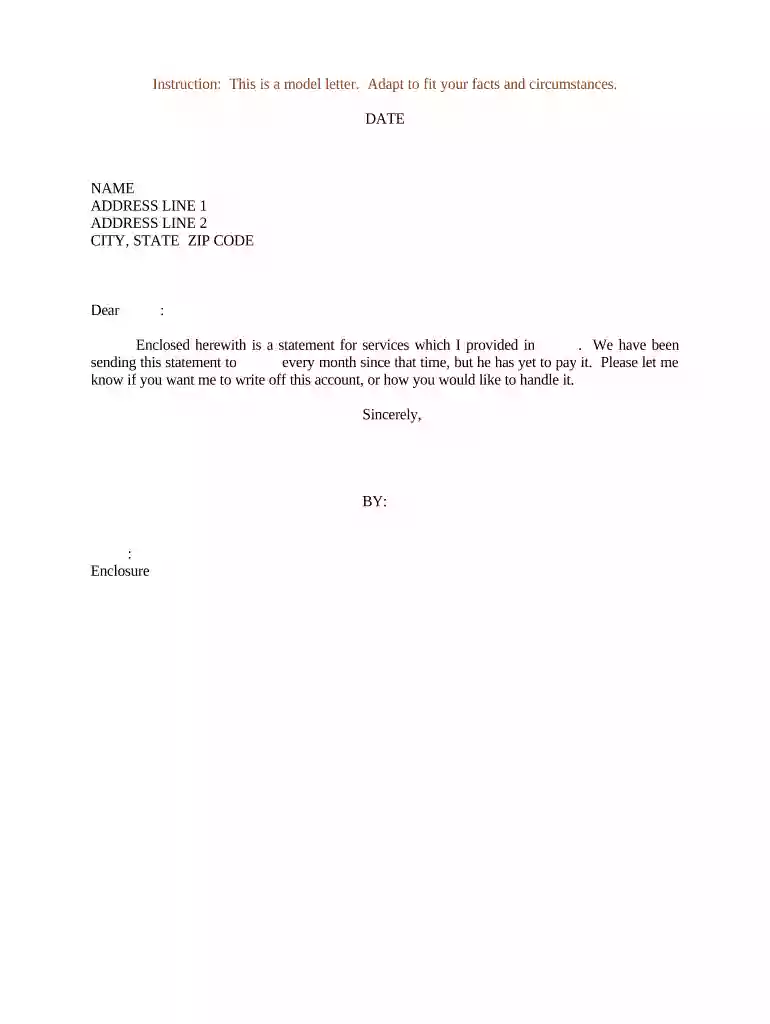 statement letter template Preview on Page 1