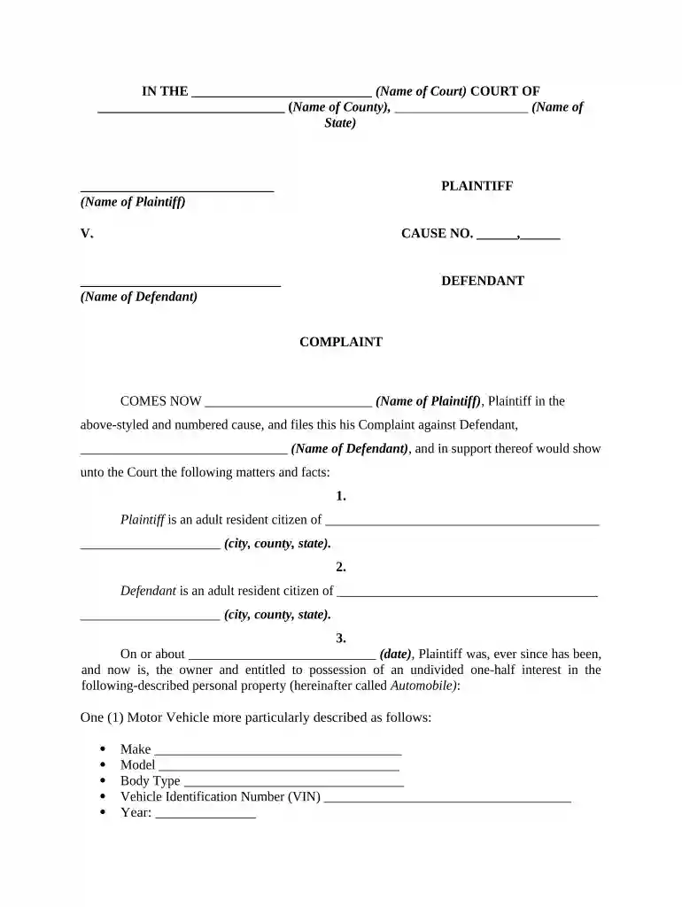 co ownership agreement template bc Preview on Page 1