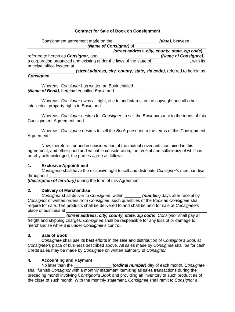 contract sale book Preview on Page 1