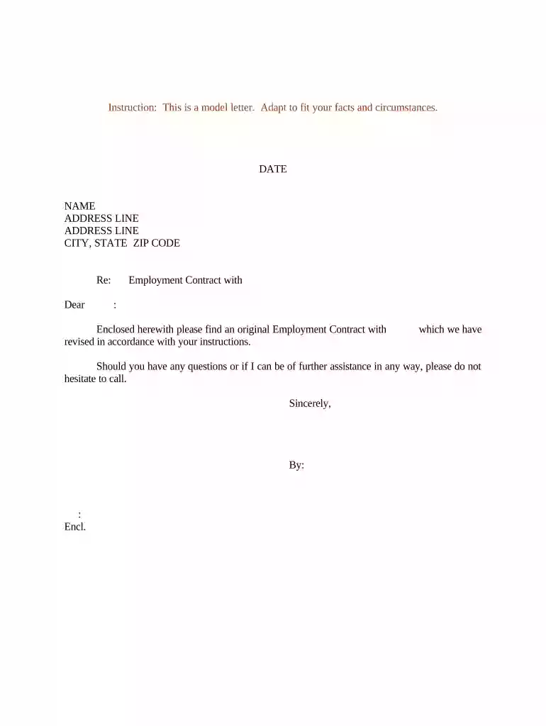 contract of employment sample Preview on Page 1