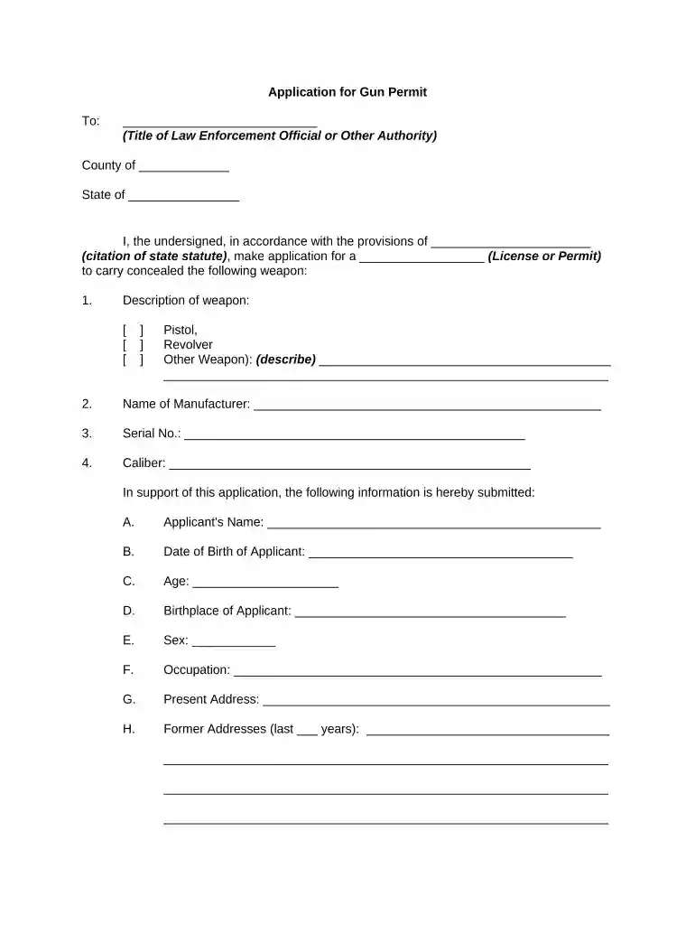 nyc gun permit application form online Preview on Page 1