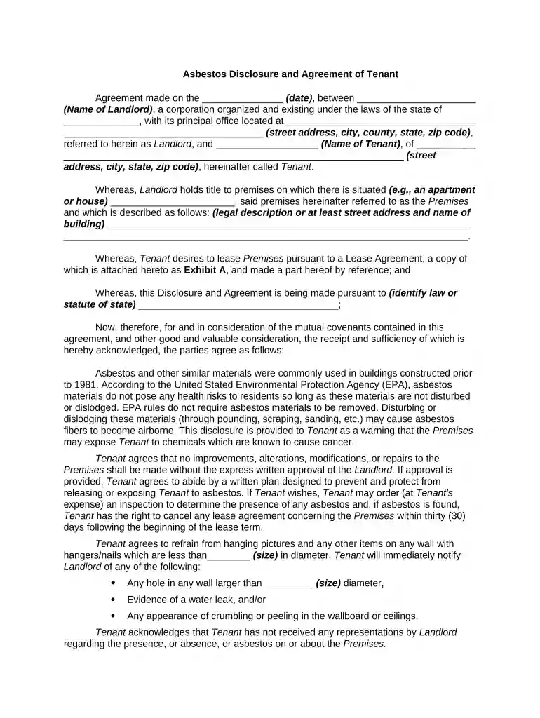 seller didn't disclose asbestos Preview on Page 1