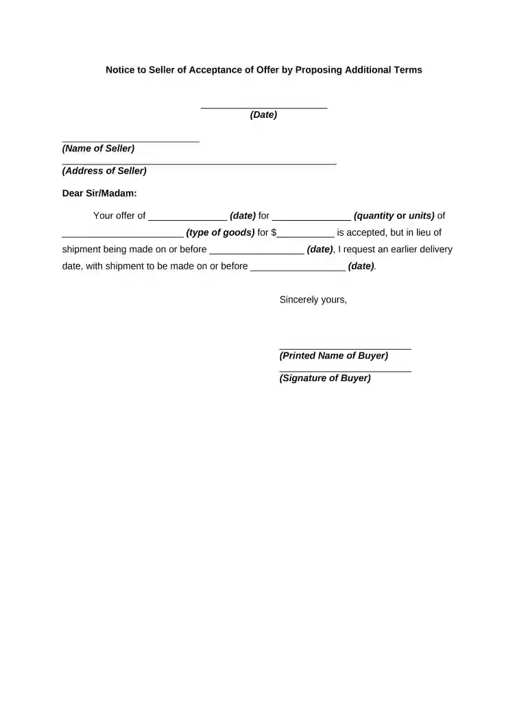 seller acceptance Preview on Page 1