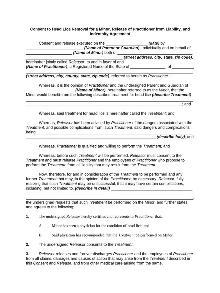 consent agreement Preview on Page 1