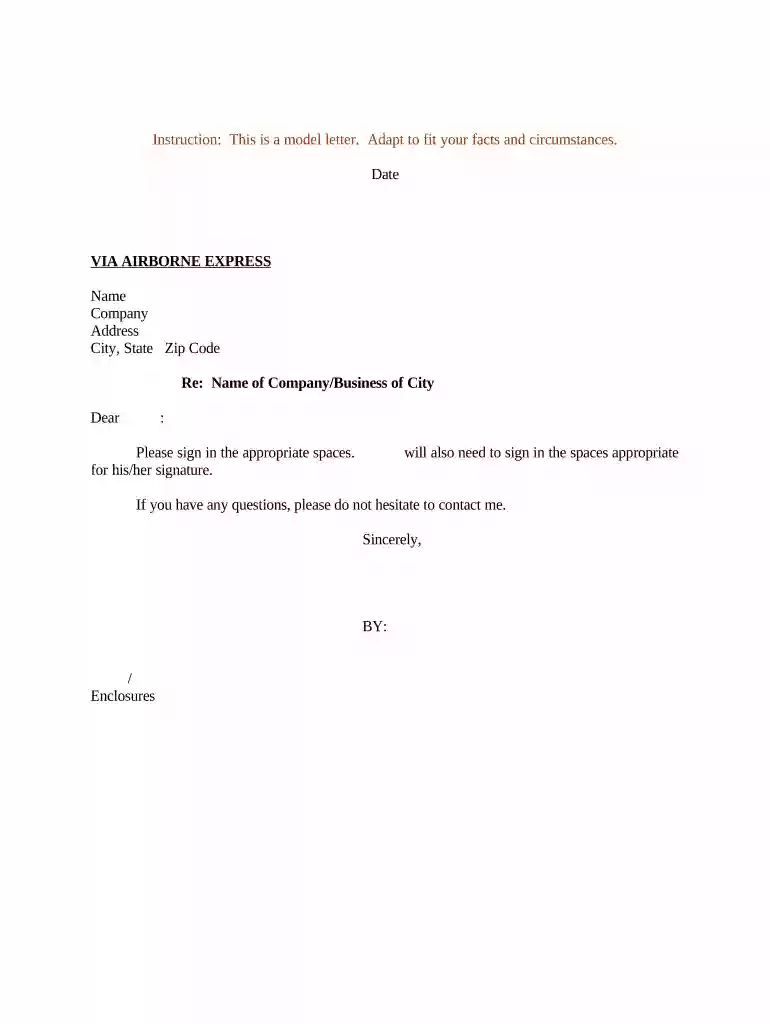 sign and date letter Preview on Page 1