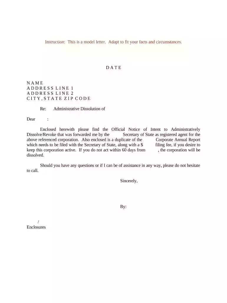 letter notice intent Preview on Page 1