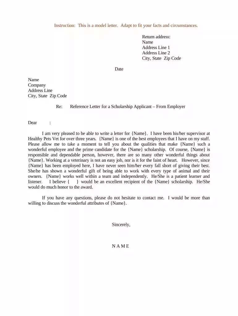 reference letter from employer Preview on Page 1