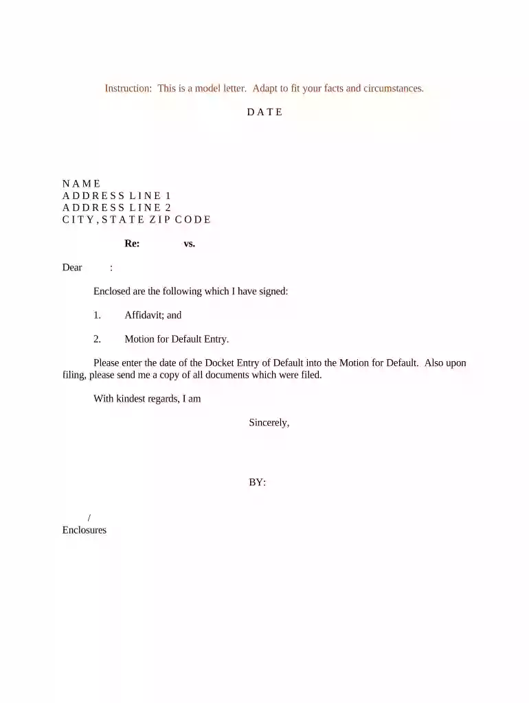 sample letter default Preview on Page 1