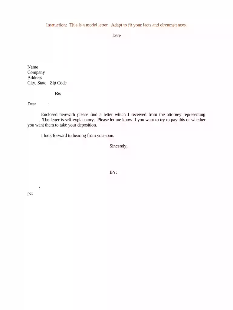 letter regarding payment Preview on Page 1