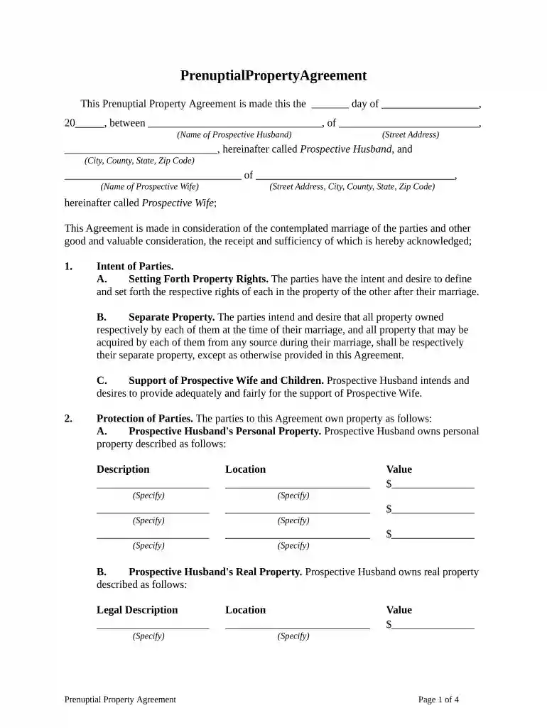 prenuptial property Preview on Page 1
