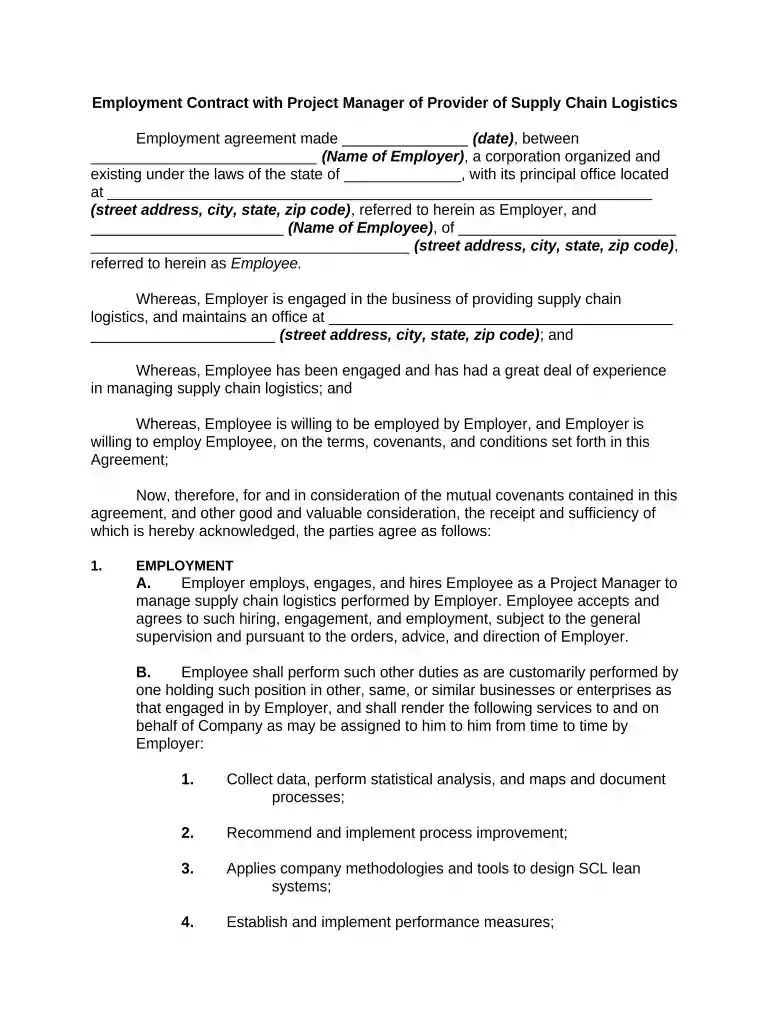 contract with provider Preview on Page 1
