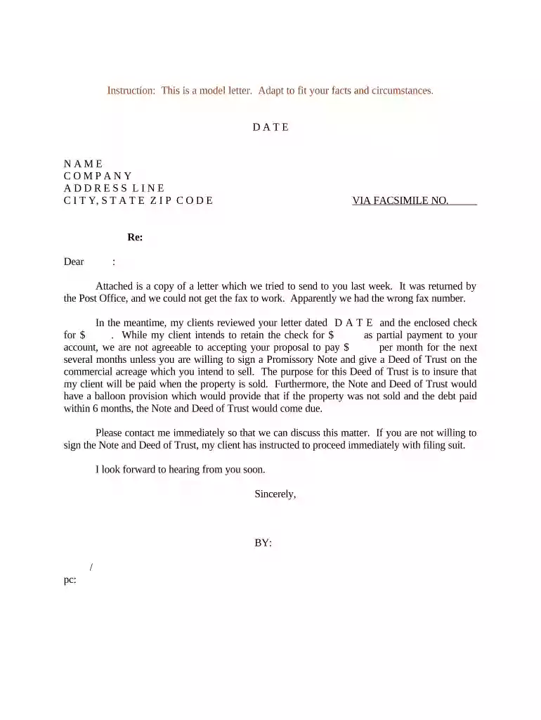trust letter Preview on Page 1