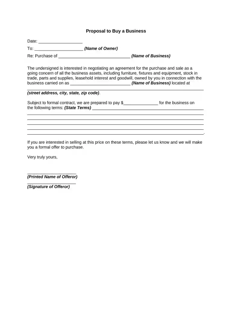 business proposal sample pdf Preview on Page 1