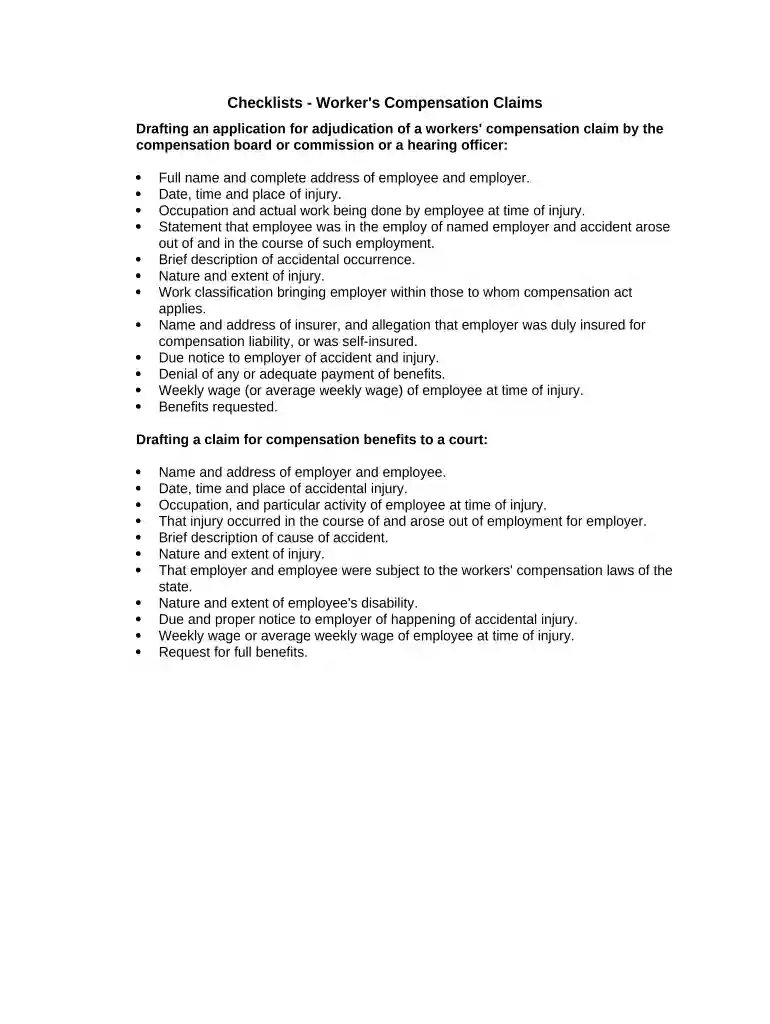 worker compensation Preview on Page 1