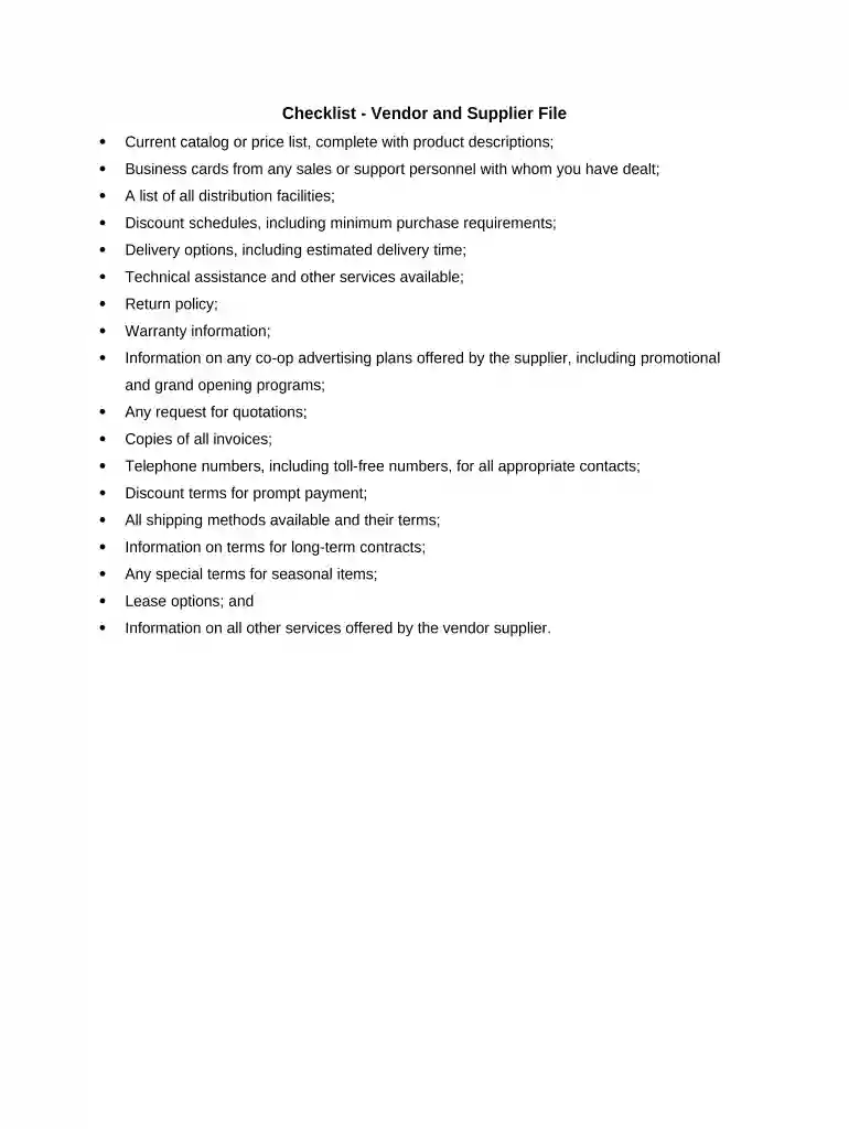supplier file Preview on Page 1