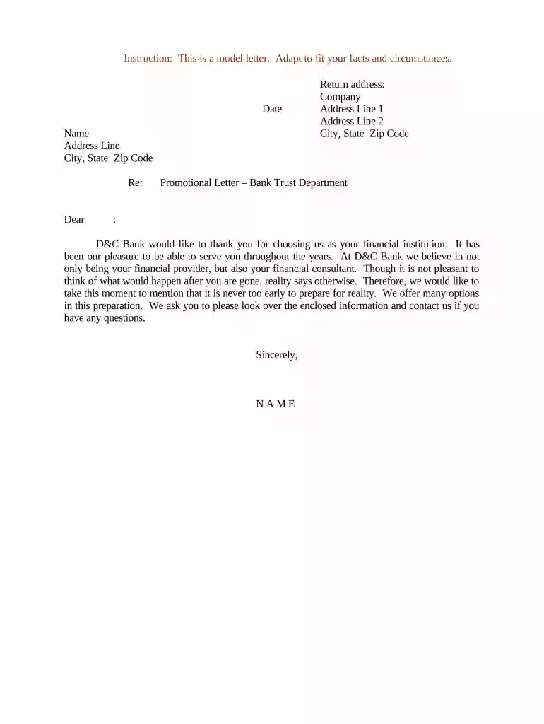 letter promotional Preview on Page 1