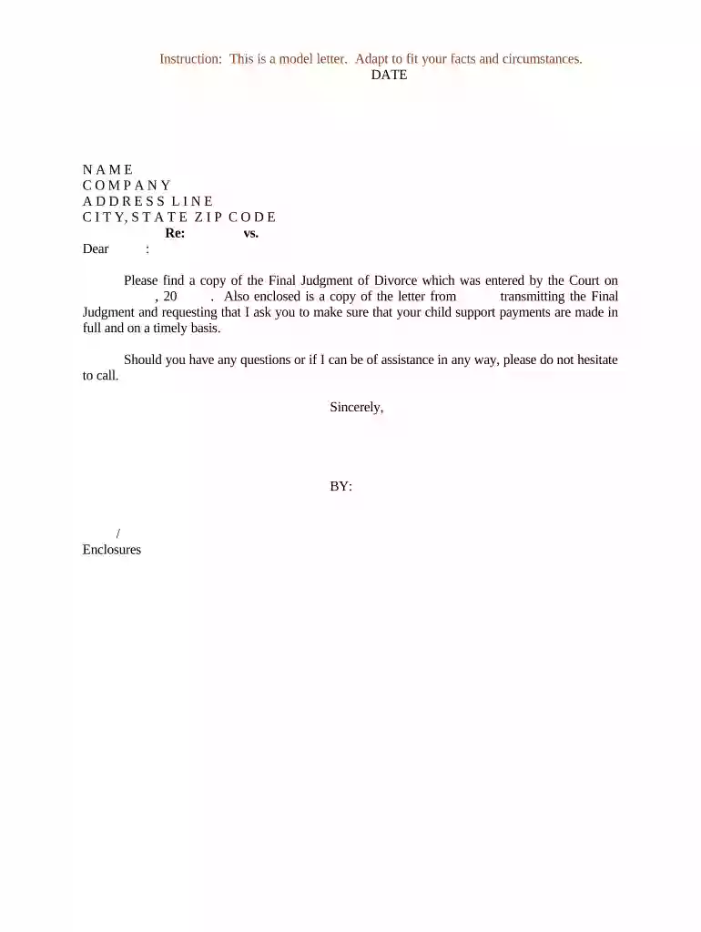judgement of divorce michigan form Preview on Page 1