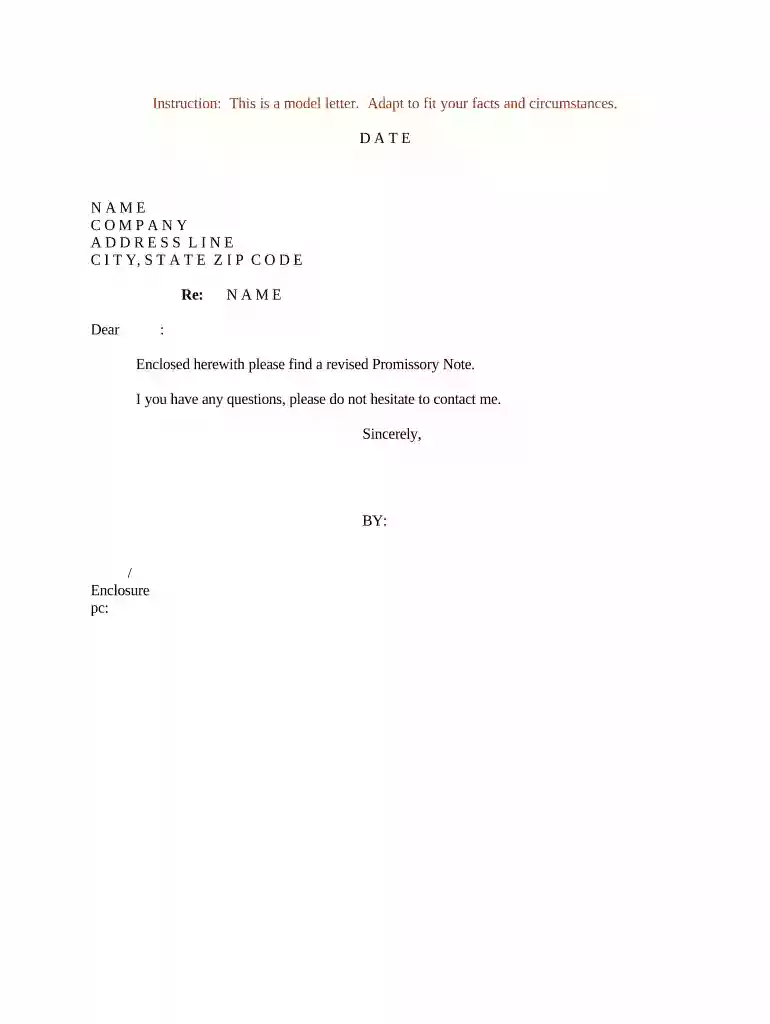 promissory letter Preview on Page 1