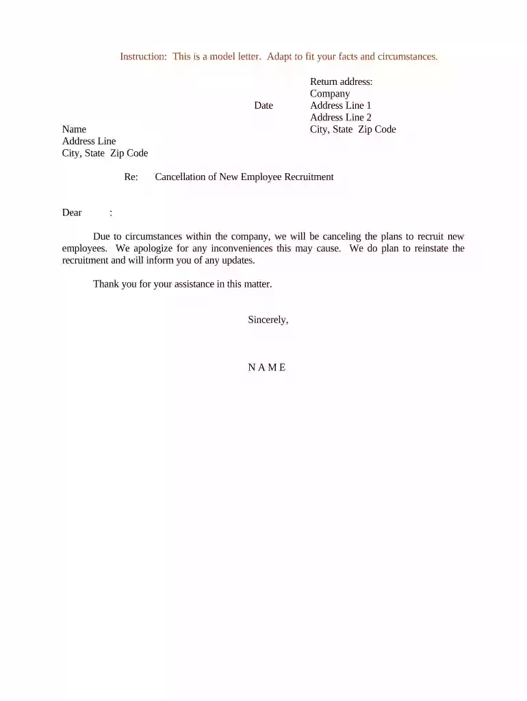 loan cancellation letter Preview on Page 1